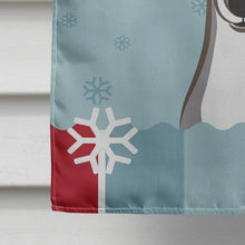 Load image into Gallery viewer, Winter Holiday Italian Greyhound Flag Canvas House Size BB1732CHF