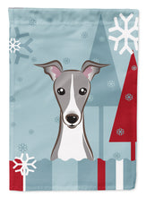 Load image into Gallery viewer, Winter Holiday Italian Greyhound Garden Flag – Decorative Outdoor Yard Flag BB1732GF