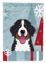 Load image into Gallery viewer, Winter Holiday Bernese Mountain Dog Garden Flag – Decorative Outdoor Yard Flag BB1733GF