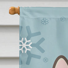 Load image into Gallery viewer, Winter Holiday French Bulldog Flag Canvas House Size BB1734CHF