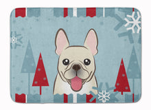 Load image into Gallery viewer, Winter Holiday French Bulldog Machine Washable Memory Foam Mat BB1734RUG