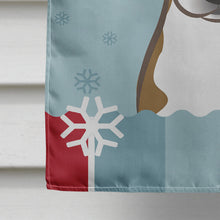 Load image into Gallery viewer, Winter Holiday Beagle Flag Canvas House Size BB1735CHF