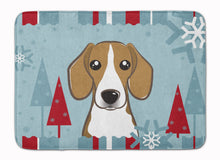 Load image into Gallery viewer, Winter Holiday Beagle Machine Washable Memory Foam Mat BB1735RUG