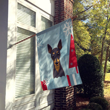 Load image into Gallery viewer, Winter Holiday Min Pin Flag Canvas House Size BB1736CHF