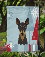 Load image into Gallery viewer, Winter Holiday Min Pin Garden Flag – Decorative Outdoor Yard Flag BB1736GF