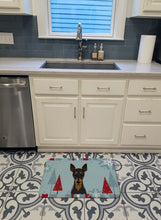 Load image into Gallery viewer, Winter Holiday Min Pin Machine Washable Memory Foam Mat BB1736RUG