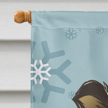 Load image into Gallery viewer, Winter Holiday Sheltie Flag Canvas House Size BB1738CHF