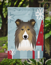 Load image into Gallery viewer, Winter Holiday Sheltie Garden Flag – Decorative Outdoor Yard Flag BB1738GF