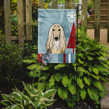 Load image into Gallery viewer, Winter Holiday Afghan Hound Garden Flag – Decorative Outdoor Yard Flag BB1740GF