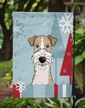 Load image into Gallery viewer, Winter Holiday Wire Haired Fox Terrier Garden Flag – Decorative Outdoor Yard Flag BB1743GF