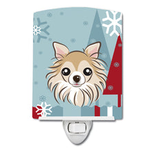 Load image into Gallery viewer, Winter Holiday Chihuahua Ceramic Night Light BB1747CNL
