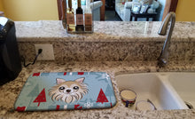 Load image into Gallery viewer, Winter Holiday Chihuahua Dish Drying Mat – Absorbent, Artistic Kitchen Essentials BB1747DDM