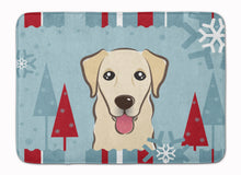 Load image into Gallery viewer, Winter Holiday Golden Retriever Machine Washable Memory Foam Mat BB1748RUG
