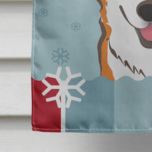 Load image into Gallery viewer, Winter Holiday Red Corgi Flag Canvas House Size BB1750CHF