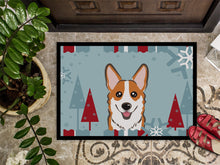 Load image into Gallery viewer, Winter Holiday Red Corgi Doormat - 24x36 Decorative Floor Mat – Indoor/Outdoor Rug with Artistic Flair BB1750JMAT