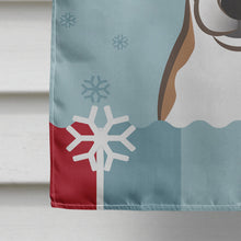 Load image into Gallery viewer, Winter Holiday Jack Russell Terrier Flag Canvas House Size BB1756CHF