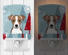 Load image into Gallery viewer, Winter Holiday Jack Russell Terrier Ceramic Night Light BB1756CNL