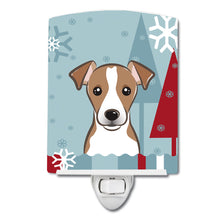 Load image into Gallery viewer, Winter Holiday Jack Russell Terrier Ceramic Night Light BB1756CNL