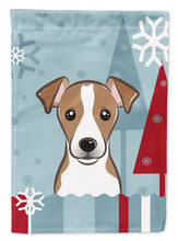 Load image into Gallery viewer, Winter Holiday Jack Russell Terrier Garden Flag – Decorative Outdoor Yard Flag BB1756GF