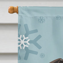 Load image into Gallery viewer, Winter Holiday Jack Russell Terrier Flag Canvas House Size BB1757CHF