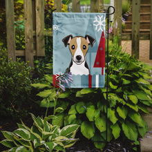 Load image into Gallery viewer, Winter Holiday Jack Russell Terrier Garden Flag – Decorative Outdoor Yard Flag BB1757GF