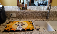 Load image into Gallery viewer, Halloween Jack Russell Terrier Dish Drying Mat – Absorbent, Artistic Kitchen Essentials BB1760DDM