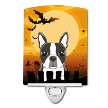 Load image into Gallery viewer, Halloween Boston Terrier Ceramic Night Light BB1761CNL