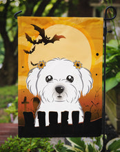 Load image into Gallery viewer, Halloween Maltese Garden Flag – Decorative Outdoor Yard Flag BB1766GF