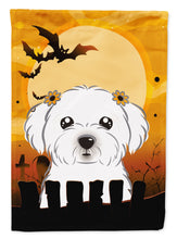 Load image into Gallery viewer, Halloween Maltese Garden Flag – Decorative Outdoor Yard Flag BB1766GF