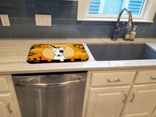 Load image into Gallery viewer, Halloween Bull Terrier Dish Drying Mat – Absorbent, Artistic Kitchen Essentials BB1767DDM
