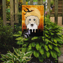 Load image into Gallery viewer, Halloween Longhair Creme Dachshund Garden Flag – Decorative Outdoor Yard Flag BB1770GF