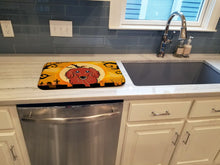 Load image into Gallery viewer, Halloween Longhair Red Dachshund Dish Drying Mat – Absorbent, Artistic Kitchen Essentials BB1772DDM