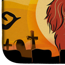 Load image into Gallery viewer, Halloween Longhair Red Dachshund Dish Drying Mat – Absorbent, Artistic Kitchen Essentials BB1772DDM