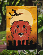 Load image into Gallery viewer, Halloween Longhair Red Dachshund Garden Flag – Decorative Outdoor Yard Flag BB1772GF