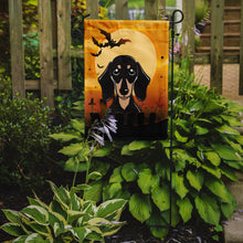 Load image into Gallery viewer, Halloween Smooth Black and Tan Dachshund Garden Flag – Decorative Outdoor Yard Flag BB1773GF