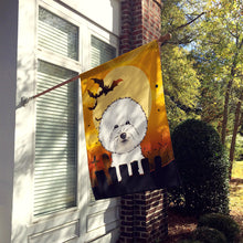 Load image into Gallery viewer, Halloween Bichon Frise Flag Canvas House Size BB1775CHF