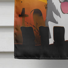 Load image into Gallery viewer, Halloween Alaskan Malamute Flag Canvas House Size BB1776CHF