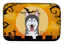 Load image into Gallery viewer, Halloween Alaskan Malamute Dish Drying Mat – Absorbent, Artistic Kitchen Essentials BB1776DDM