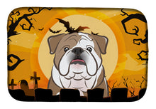 Load image into Gallery viewer, Halloween English Bulldog  Dish Drying Mat – Absorbent, Artistic Kitchen Essentials BB1777DDM