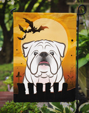 Load image into Gallery viewer, Halloween White English Bulldog  Garden Flag – Decorative Outdoor Yard Flag BB1778GF