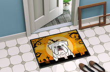 Load image into Gallery viewer, Halloween White English Bulldog  Doormat - 24x36 Decorative Floor Mat – Indoor/Outdoor Rug with Artistic Flair BB1778JMAT