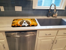 Load image into Gallery viewer, Halloween Cavalier Spaniel Dish Drying Mat – Absorbent, Artistic Kitchen Essentials BB1782DDM