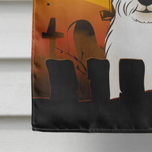 Load image into Gallery viewer, Halloween Westie Flag Canvas House Size BB1784CHF