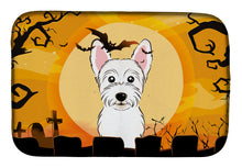 Load image into Gallery viewer, Halloween Westie Dish Drying Mat – Absorbent, Artistic Kitchen Essentials BB1784DDM