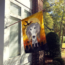 Load image into Gallery viewer, Halloween Saluki Flag Canvas House Size BB1787CHF