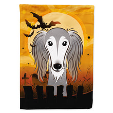 Load image into Gallery viewer, Halloween Saluki Flag Canvas House Size BB1787CHF