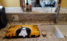 Load image into Gallery viewer, Halloween Japanese Chin Dish Drying Mat – Absorbent, Artistic Kitchen Essentials BB1788DDM