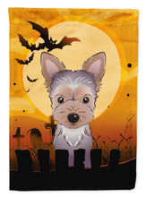 Load image into Gallery viewer, Halloween Yorkie Puppy Garden Flag – Decorative Outdoor Yard Flag BB1790GF