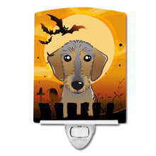 Load image into Gallery viewer, Halloween Wirehaired Dachshund Ceramic Night Light BB1791CNL