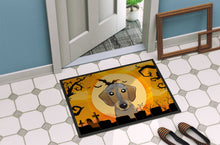 Load image into Gallery viewer, Halloween Wirehaired Dachshund Doormat - 24x36 Decorative Floor Mat – Indoor/Outdoor Rug with Artistic Flair BB1791JMAT